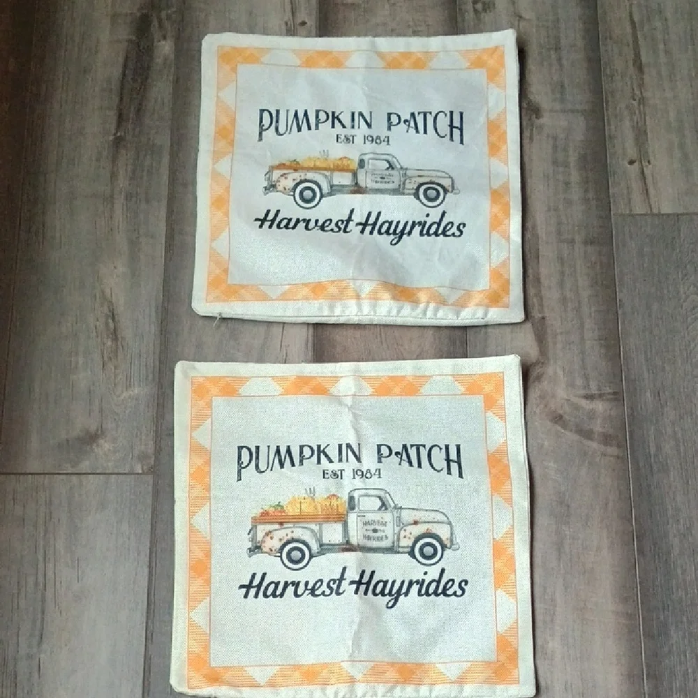 Harvest Hayrides Accent Pillow Covers
